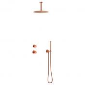 Damixa Iris DS 2 brusesystem til indbygning - Loft - Brstet kobber