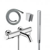 hansgrohe Tecturis komplet badekararmatur m/Eco slim hndbruser - Krom