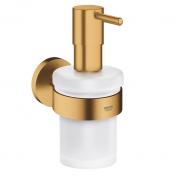 Grohe Essentials komplet sæbedispenser t/væg - Børstet Cool Sunrise