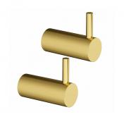 Lavabo Luna hndkldekrog m/tap 2 stk - Massiv messing