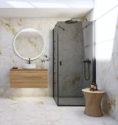 Dansani Match A+D 70x70 brusehj�rne - Tonet glas/mat sort