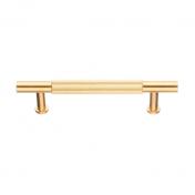 Beslagsboden B636 møbelgreb m/crystal cut - Børstet messing