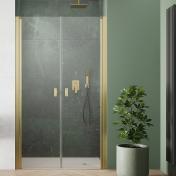 Strømberg Noma 30 dobbelt svingdør 700mm - Børstet messing