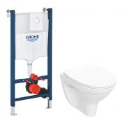 If Spira Classic Rimless toiletpakke inkl. sde m/Softclose, cisterne og betjening i hvid