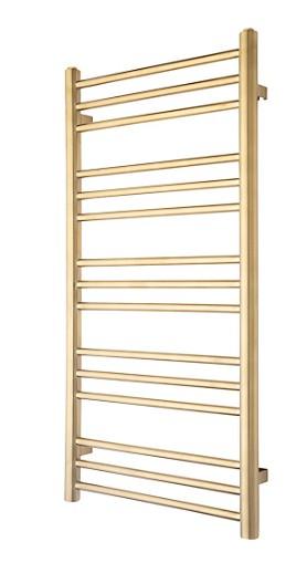 TVS Plus 15 håndklædetørrer - 50x99 cm - Børstet messing/Guld