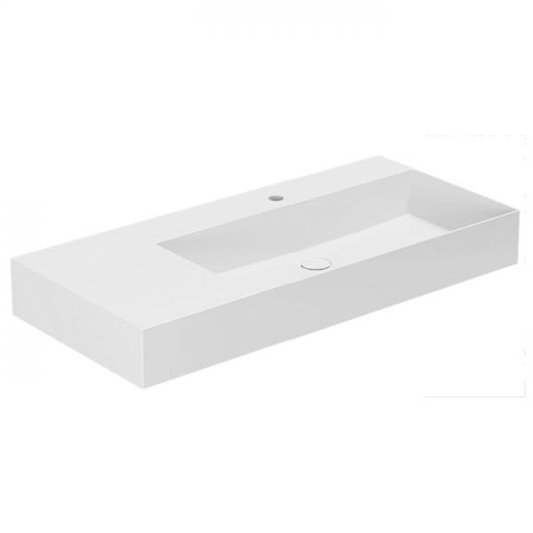 Lavabo Elegance SQ 102 L håndvask t/væg eller møbel - 1 hanehul Lavabo Elegance SQ 102 L håndvask t/væg eller møbel - 1 hanehul