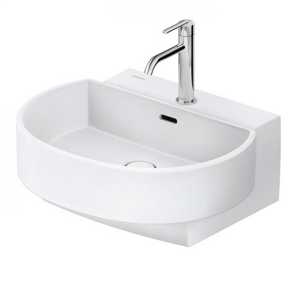 Duravit Balcoon 55 håndvask t/væg - 1 hanehul - Mat hvid - DuraShield Duravit Balcoon 55 håndvask t/væg - 1 hanehul - Mat hvid - DuraShield