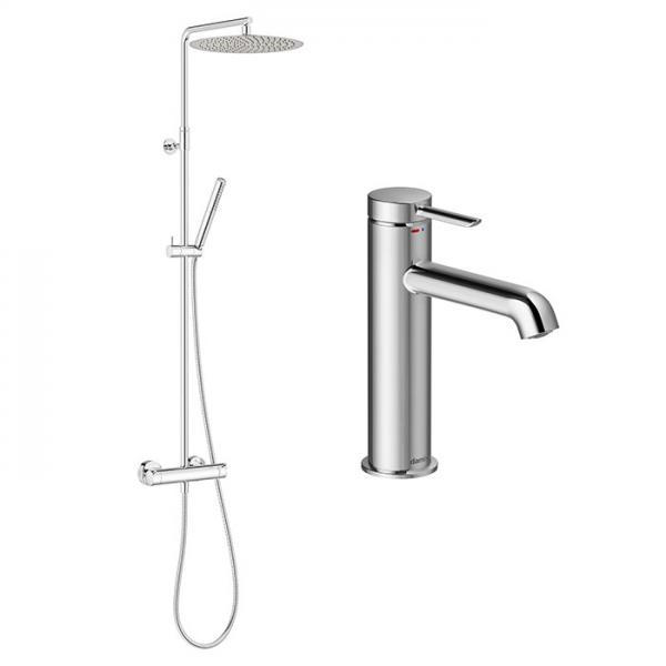 Damixa Iris komplet pakke til badeværelse - Krom