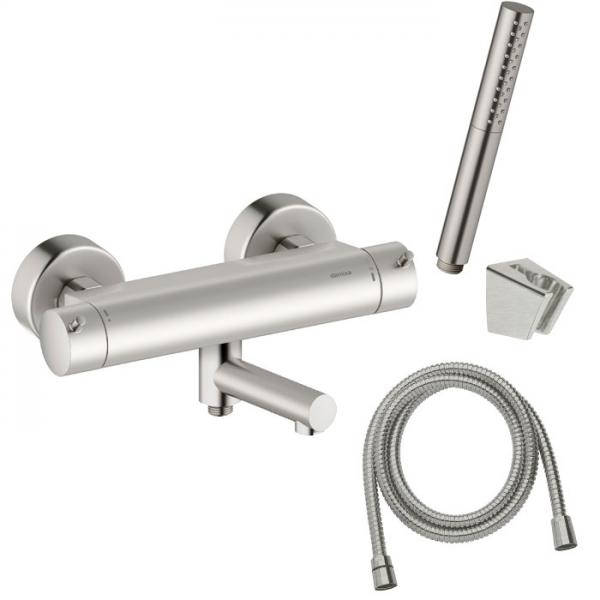 Damixa Iris komplet badekararmatur - Steel