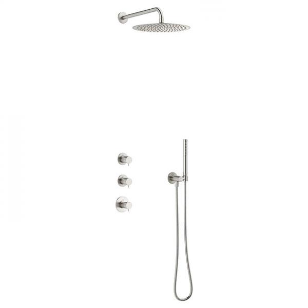 Damixa Iris XS 1 300 brusesæt til indbygning - Steel