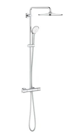Grohe Euphoria 310 Brusesystem med termostat til vægmontering