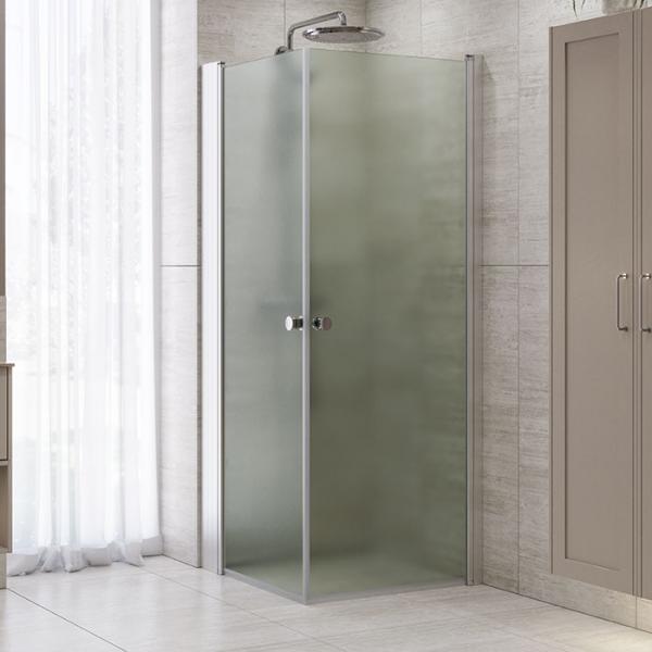 Dansani Match A+A bruseniche - 70x70 cm - Isglas/mat krom