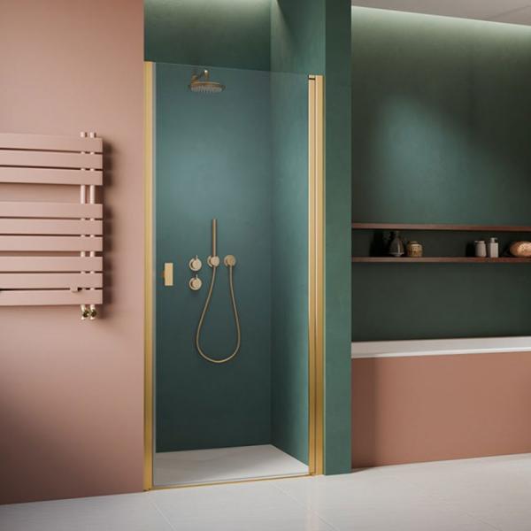 Strømberg Noma 20 nichedør 800mm - Højre - Poleret messing Strømberg Noma 20 nichedør 800mm - Højre - Poleret messing