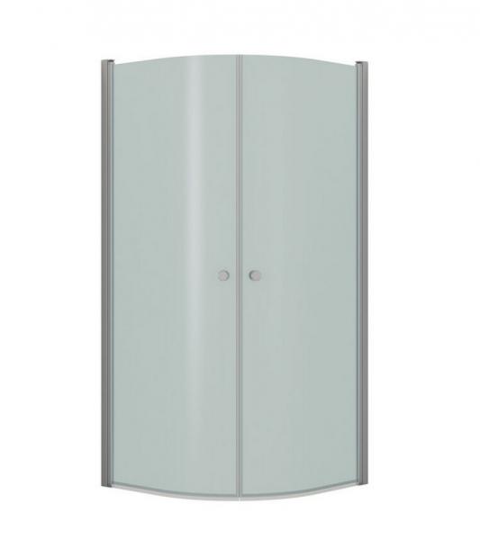 Dansani Match rundt brusehjørne - 90 x 90 x Isglas/mat krom Dansani Match rundt brusehjørne - 90 x 90 x Isglas/mat krom