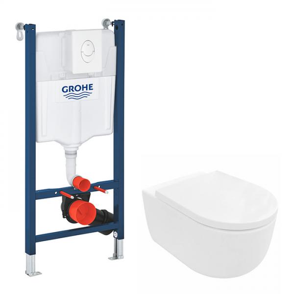 Lavabo Futura rimless toiletpakke inkl. sæde m/SoftClose, cisterne og betjening i hvid