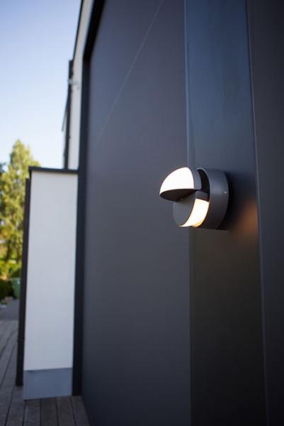 Lutec Architectural Eklips udendørs væglampe