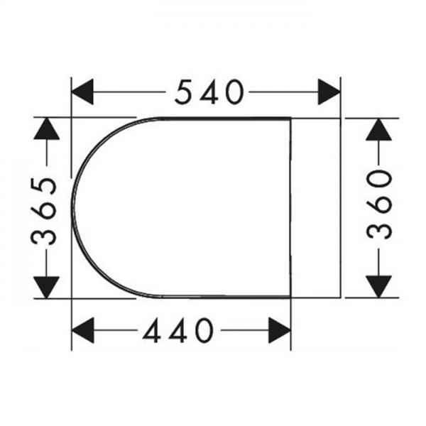 hansgrohe Elupura Original S v&aelig;gh&aelig;ngt toilet inkl. s&aelig;de