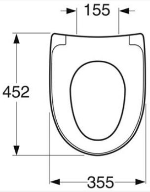 Gustavsberg Nautic toiletsæde med softclose og quick release - hvid