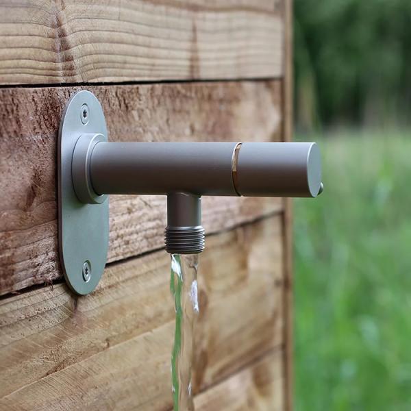 Frostline Eqi frostfri udendørshane 300-550 mm - Rustfrit stål