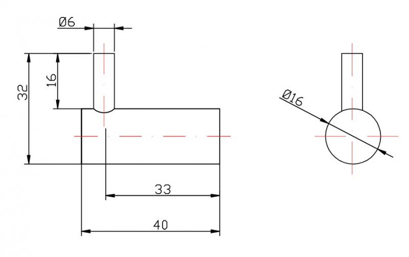 Lavabo Luna håndklædekrog m/tap 2 stk - Massiv messing