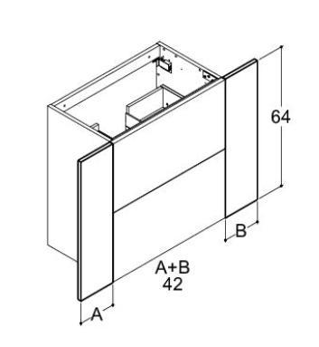 Dansani Tilpasningsstykke H64 cm - Valgfri farve