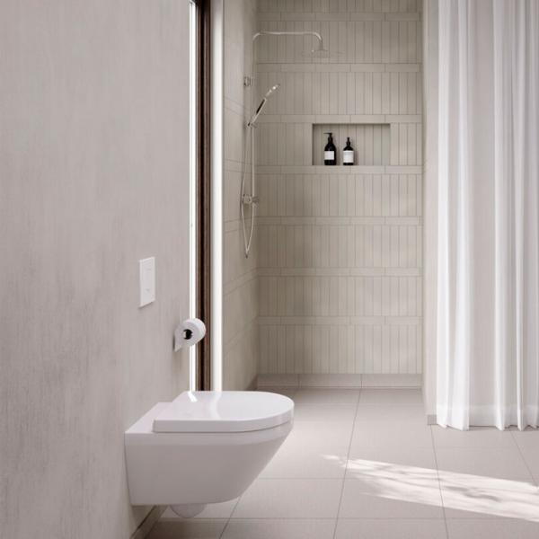 Gustavsberg Graphic væghængt toilet m/sæde og Hygienic Twist