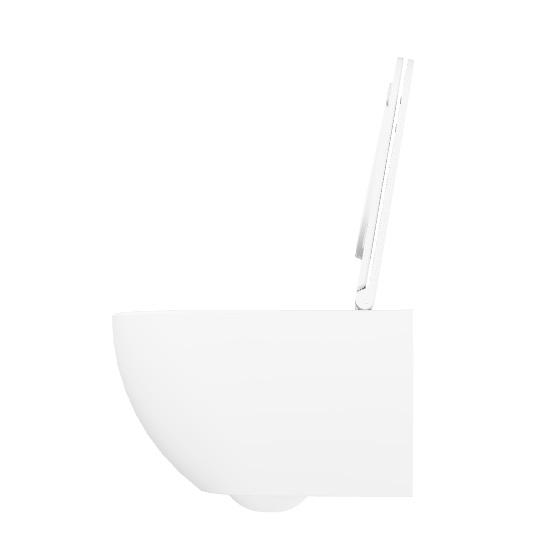 Lavabo Comoda rimless væghængt toilet inkl. EasyClean og sæde m/soft-close og quick release - Hvid Lavabo Comoda rimless væghængt toilet inkl. EasyClean og sæde m/soft-close og quick release - Hvid