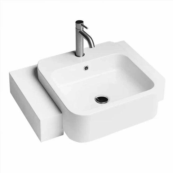 Lavabo Cosa 48 håndvask t/delvis nedfældning - 1 hanehul