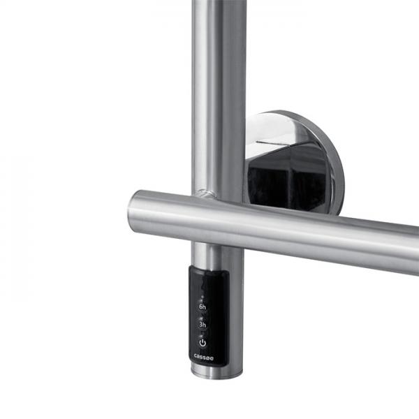 Cassøe Lazio håndklædetørrer til el - Børstet stål Cassøe Lazio håndklædetørrer til el - Børstet stål