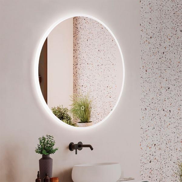 Cassøe Ravenna rundt spejl m/lys og touch Ø60