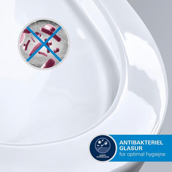 Grohe Euro 60 fritst&aring;ende bowlevask - Med overl&oslash;b - HyperClean