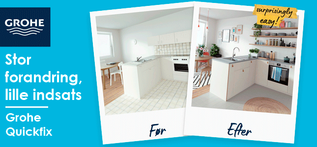 Lav en nem opgradering i hjemmet med Grohe Quickfix
